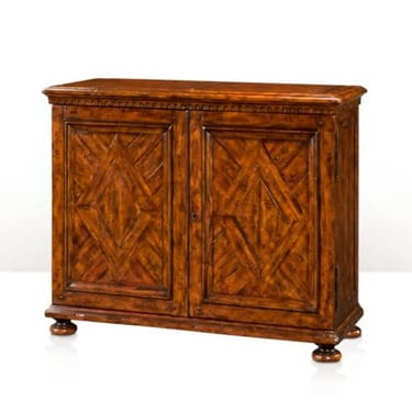 Theodore Alexander Sir John's Castle Bromwich Antique Wood Mahogany Parquetry Cabinet - Credenza Buffet Server Console 