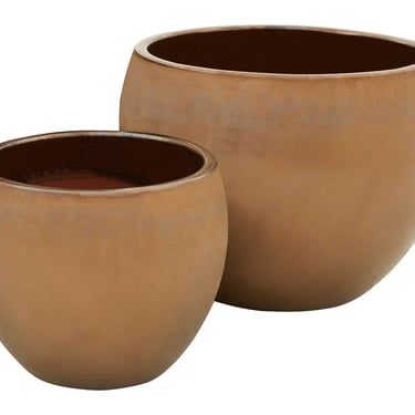 Gold Low Round Pots
