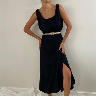 90s Sleeveless Maxi Dress - Black