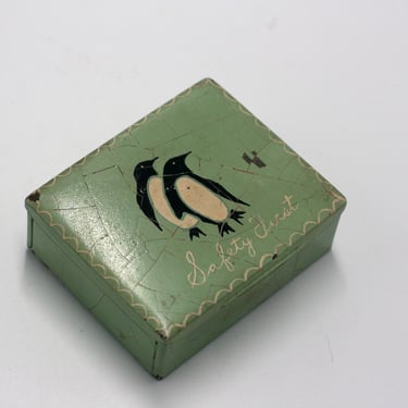 vintage penguin box 