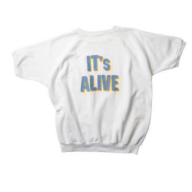 Aquarius Cocktail VINTAGE oj&#39; spirit it&#39;s alive SWEATSHIRT - White