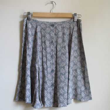 90s Floral Print Skirt S 28 Waist 