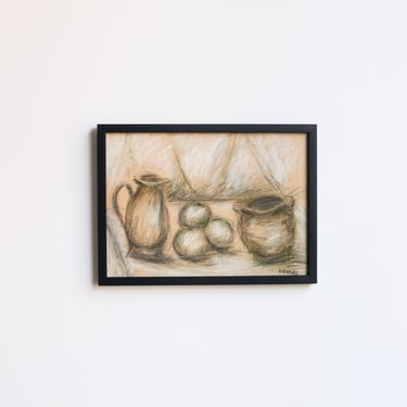 Still Life Drawing with Eggs