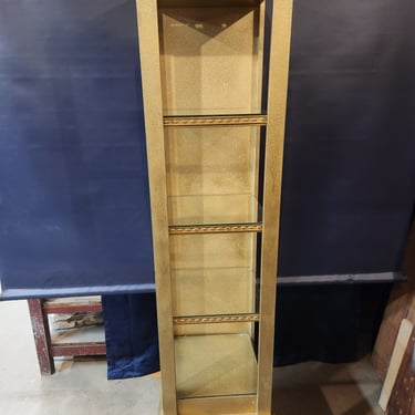 Gold painted 4 Tiered Display Shelf 15.375" x 71.25" x 15.5"
