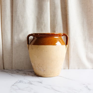 vintage french Provençal stoneware vessel