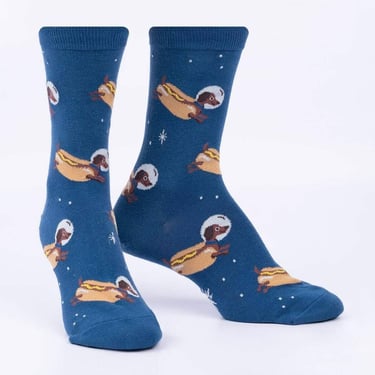 Wiener Dogs in Space Crew Socks