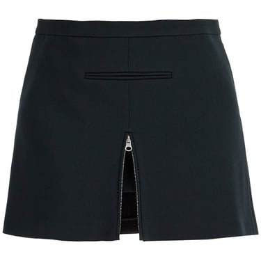 Courreges Twill Mini Skirt With Zipper Women