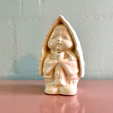 Vintage 1960s Mid Century Boy + Canoe Ceramic Tiki Mug from Benihana 