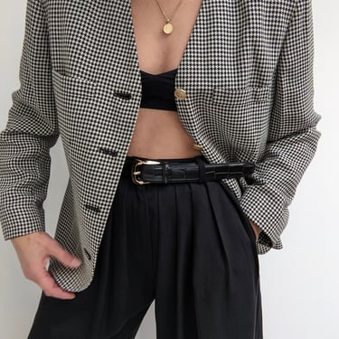 Vintage Houndstooth Blazer