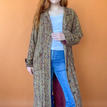 Y2K Tapestry Coat, sz. L/XL