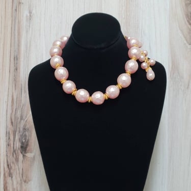 Vintage Dominique Aurientis Pearl Necklace - Vintage Statement Jewelry 
