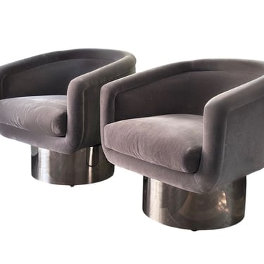 Leon Rosen for Pace Collection Swivel Chairs, 1970