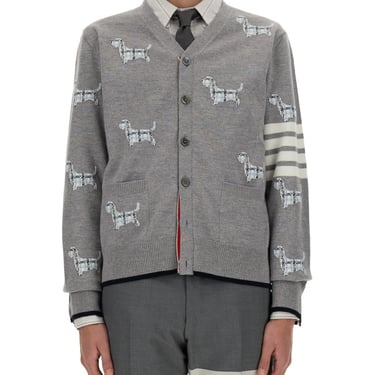 Thom Browne Men Wool Cardigan