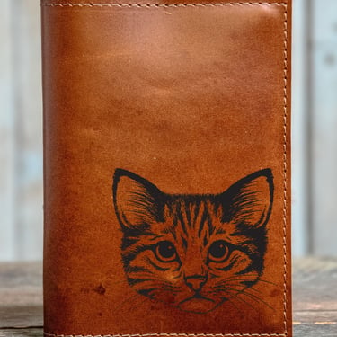 Handmade Leather Journal | Personalized Leather Notebook | Sketchbook | Gift | In Blue Handmade | Animals Series 5 