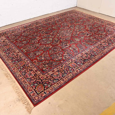 Karastan Sarouk Room Size Wool Rug, Circa 1950s