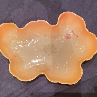 SUPER RARE ITEM ! Vintage California Pottery Flamingo Pond Dish Maddux 