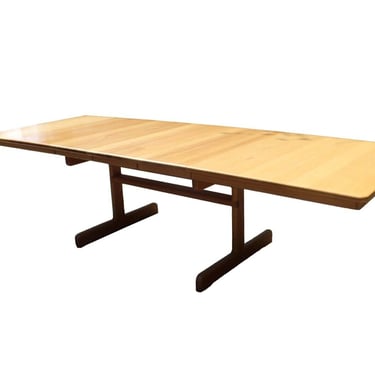 Post Modern Studio Handmade Red Oak Wood Dining Table by Jerry Mandell 