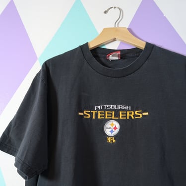 Vintage Steelers Embroidered Graphic Tee