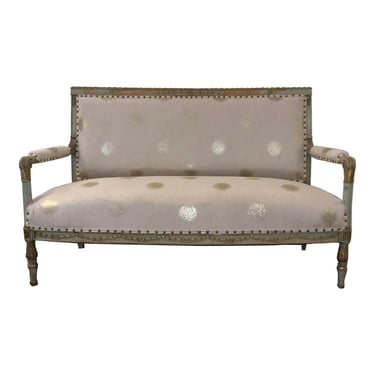 Antique French Green Settee