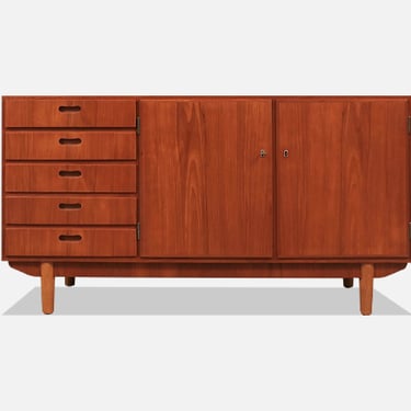 Danish Modern Teak Credenza by Herluf Agergaard 