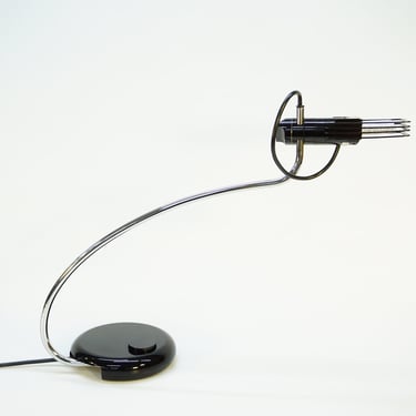 Vintage Desk Lamp / Italy 70s / Modernist / O Luce Wing by Bruno Gecchelini / Table Lamp / Memphis Style / Space Age / Atomic / Spider Lamp 