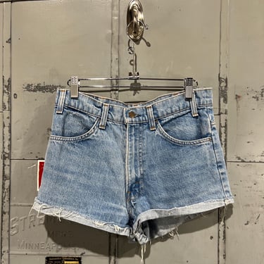 30” 80s Levi's Orange Tab Distressed and Repaired Daisy Duke Cutoff Shorts 