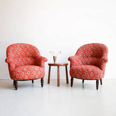 Pair of Vintage Crapaud Chairs