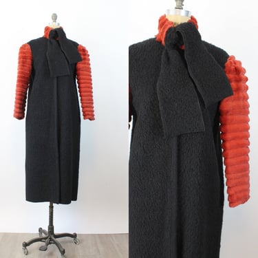 1970s Mrs. H Winter TWO TONE coat medium large | new fall 