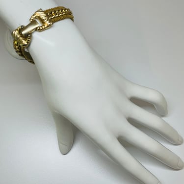 Sarah Coventry Gold Chain and Mesh Bracelet