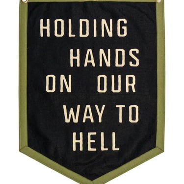 Holding Hands On Our Way To Hell Camp Flag