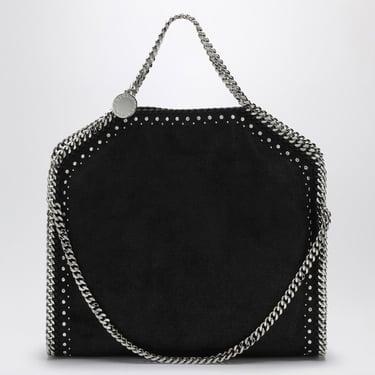 Stella Mccartney Black Falabella Fold Over Bag With Studs Women