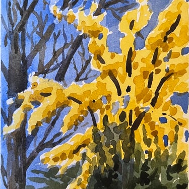 Susan Greenstein | "Yellow Ginko," Framed