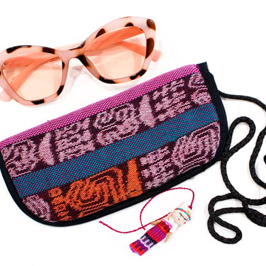 Deadstock VINTAGE: 1980s - Native Guatemala Eyeglass Pouch - Native Textile - Sunglasses Holder - Pouch - Fabric Bag - SKU 1-C1-00029767 
