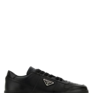 Prada Man Black Leather Downtown Sneakers