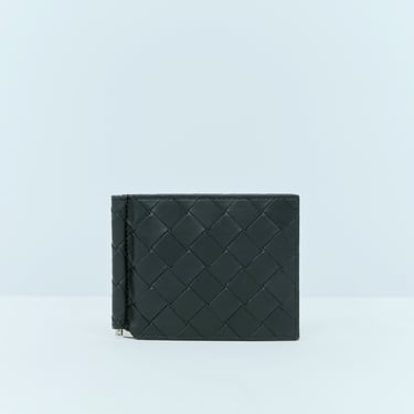 Bottega Veneta Men Intrecciato Bill Clip Leather Wallet