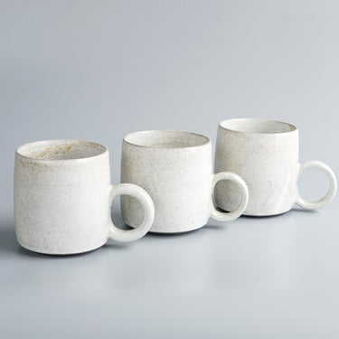 Moon Friend Studio: Jumbo White Speckle Mug