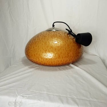 Vintage Chandelier, Bubbles shade, Mid Century lighting, Vintage pendant lamp 