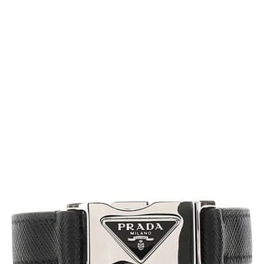 PRADA Black Leather Bracelet