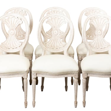 Set 6 Swedish Style Dining Chairs