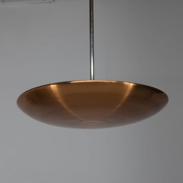 Bauhaus / Functionalist Copper Pendant by IAS, 1930s 