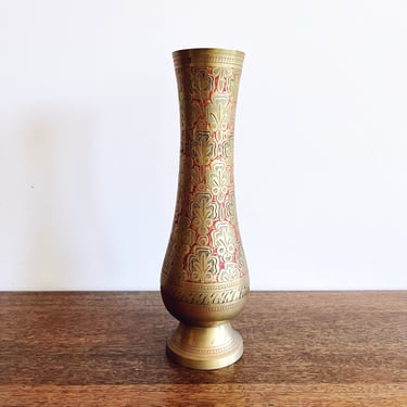 Vintage Indian Brass Vase 