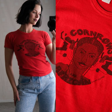 Vintage 80s Cornrows Are African Tee Shirt | Black Pride Tee Shirt | 1980s Single Stitch, Worn In, Super Soft, Tee Shirt 