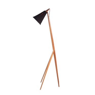 #7 Floor Lamp in Wood by Uno and Osten Kristiansson