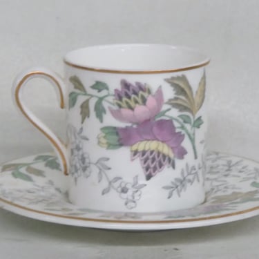 Wedgwood Bone China Avon Lavender Tea Coffee Espresso Cup and Saucer Set 3580B