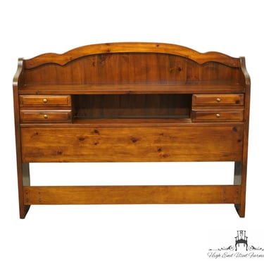 BASSETT FURNITURE Forest Pine Rustic Country French Queen Shelf Headboard 2083-2281-114 