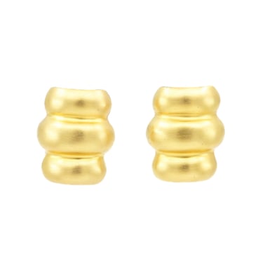 Modernist Totem Goldtone Earrings