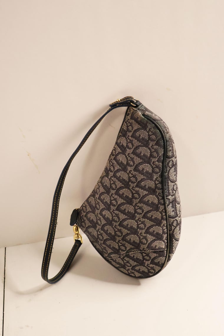 Christian Dior Trotter Blue Canvas and Leather Diorissimo