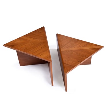 Restored Laurits M Larsen Modular Danish Teak Coffee Table End Table Set 
