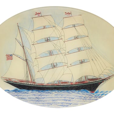American Ship Oval Tray
