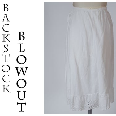 4 Day Backstock SALE - Large/XL - 1950s Cotton Petti Slip Skirt - Item #14 